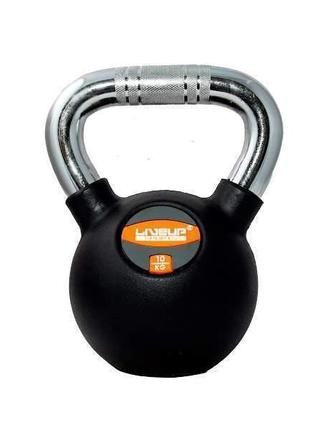 Гиря liveup rubber kettlebell
