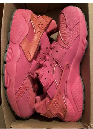 Топ кроссовки nike air huarache 634835 - 029 39(25см.) pink найки кеды розовые самые тонкие хуарачи