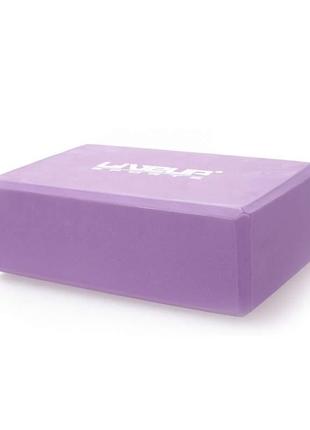 Блок для йоги liveup eva brick (ls3233a-p)