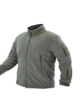 Флісова тактична кофта jacket fleece 011 olive xxl