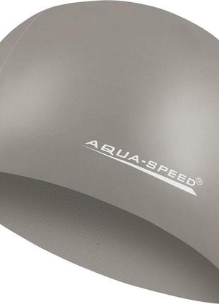 Шапка для плавання aqua speed ​​mega 100-19 сірий уні osfm (10...
