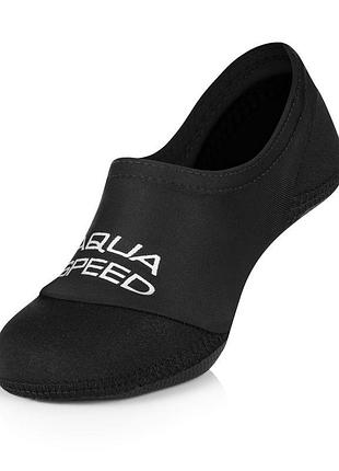 Шкарпетки для басейну aqua speed ​​neo socks 6852 чорний уні 4...