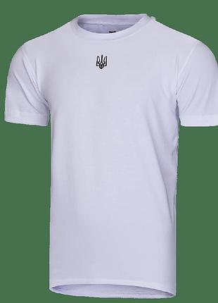 Футболка modal біла (чорний тризуб), xxl (7183-xxl)