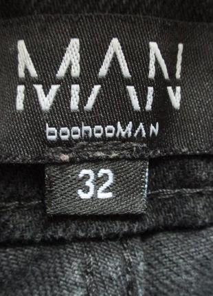 Boohooman (32/m) джинсы карго мужские с принтом8 фото