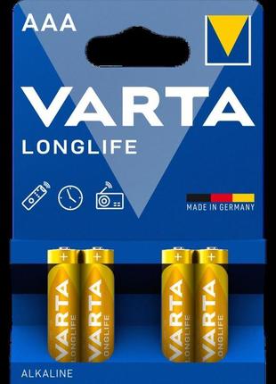 Батарейка varta longlife aaa bli 4 alkaline
