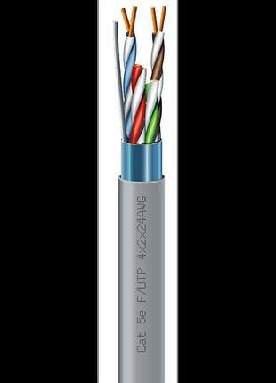 Кабель ззкм cat. 5e f/utp 4х2х24 awg (7091000) бухта 305 м.