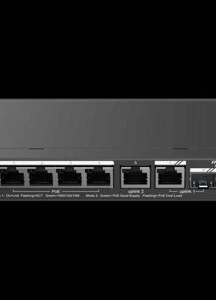 Poe комутатор ruijie rg-es206gs-p