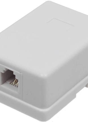 Розетка телефона rj12 підвійна