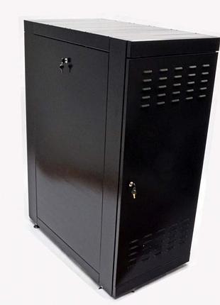 Шафа 19" 33u, 610х1055 мм (ш*г), посилена, чорна