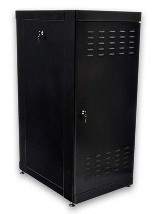 Шафа 19" 28u, 610х865 мм (ш*г), посилена, чорна