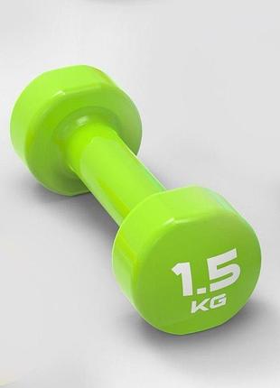 Гантель вінілова 1шт livepro studio dumbbell (lp8076-1.5)