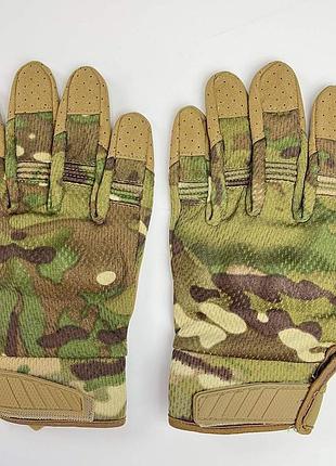 Тактичні рукавички з пальцями gloves ff 5 мультикам l