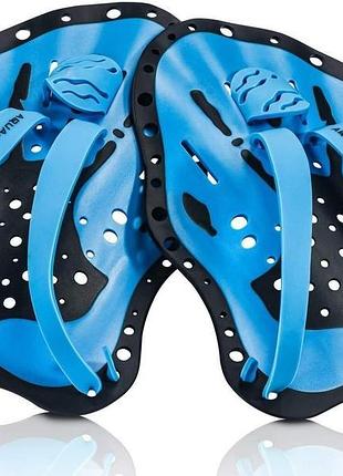 Лопатки для плавання aqua speed ​​swim paddle 6971 синій уні 1...
