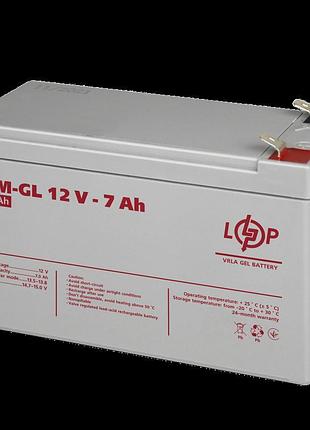 Акумулятор гелевий lpm-gl 12v - 7 ah