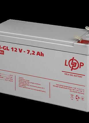 Акумулятор гелевий lpm-gl 12v - 7.2 ah
