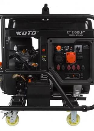 Генератор бензиновий кото кт 23000le-t