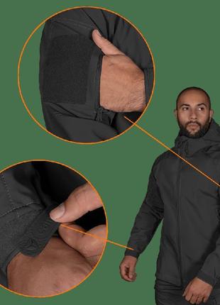 Куртка stalker softshell чорна (7226), xl (7226(xl))4 фото