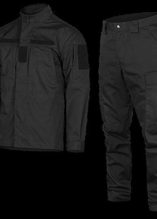 Тактичний костюм perimeter 2.0 rip-stop teflon black (912), 64
