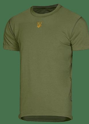 Футболка modal зелена (золотий тризуб) (7200), xs (7200(xs))