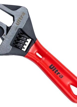 Ключ розвідний з тонкими губами укорочений 120мм, 0-24мм crv u...