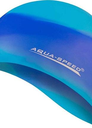 Шапка для плавання aqua speed ​​bunt 4074 мультиколор уні osfm...