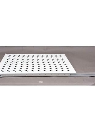 Полка 19 "4 точки кріпл. , 650мм глиб., перфорована , сталь , ...