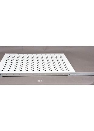 Полка 19 "4 точки кріпл. , 600мм глиб., перфорована , сталь , ...