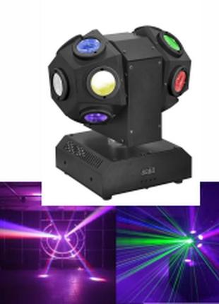 Поворотний прожектор beam big fireboll 14*12w(4in1)rgbw