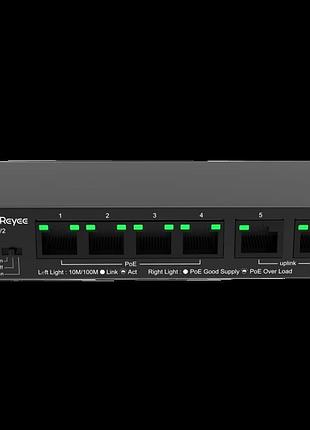 6-портовий настільний некерований poe комутатор ruijie reyee r...