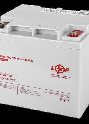 Акумулятор гелевий lpm-gl 12v - 45 ah
