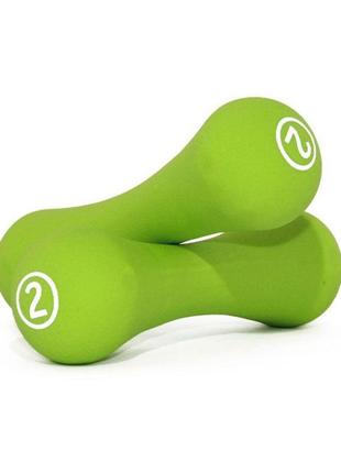 Гантелі неопренові пара liveup neoprene dumbbell (ls2002-b2)