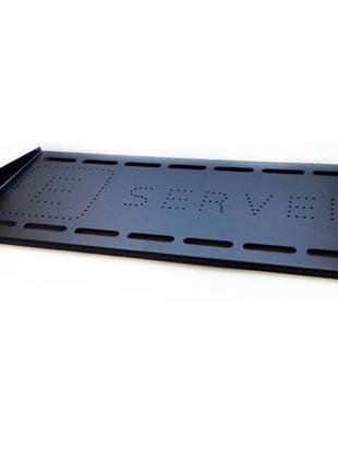 Консольна полиця 350мм 1u 19", eserver, чорна (pk-1u-350-b)