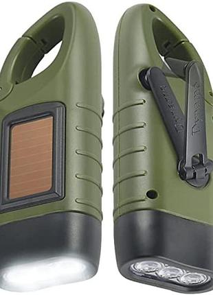 Betoyy s-140 солнечный роторный фонарик самозарядной с карабином, аккумуляторный g