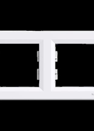 Рамка 2-місна горизонтальна біла schneider electric asfora eph...
