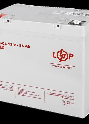 Акумулятор гелевий lpm-gl 12 v — 55 ah