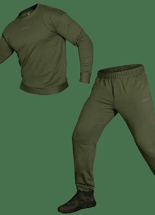 Спортивний костюм basic олива (7382), m (7382-m)
