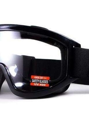 Захисні окуляри global vision wind-shield (clear) anti-fog, пр...