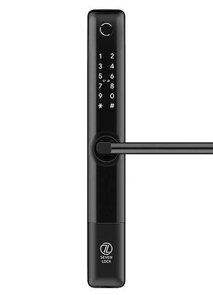Розумний дверний біометричний замок seven lock sl-7762bf black