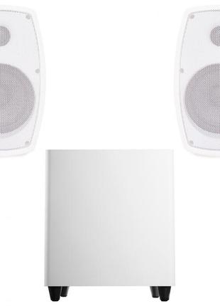 Акустичний комплект sky sound subt-10w/mc (2*40вт) white