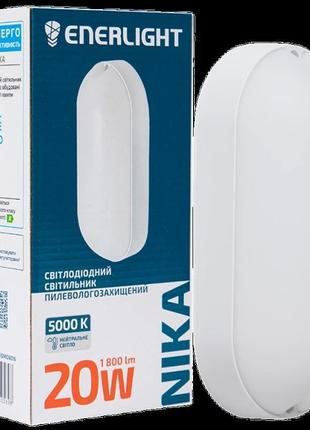 Світильник світлодіодний 20вт 5000к ip65 enerlight nika