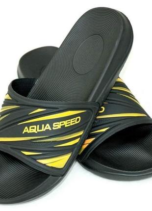 Шльопанці aqua speed ​​idaho 6823 чорний, жовтий чол 46 (514-1...