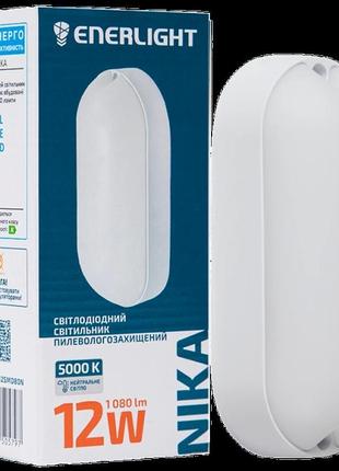 Світильник світлодіодний 12вт 5000к ip65 enerlight nika