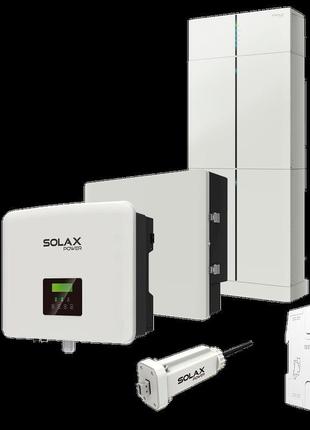 Комплект solax 5.3: однофазний гібридний інвертор на 7,5 квт, ...