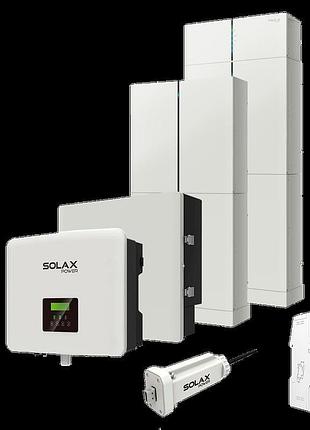 Комплект solax 7.3: однофазний гібридний інвертор на 7,5 квт і...