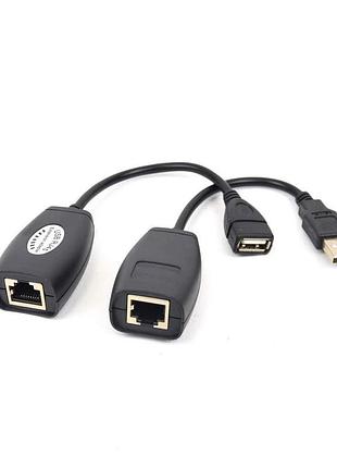 Пасивний приймач-передавач atis usb to rj45 на 45 м