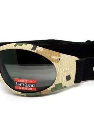 Окуляри захисні з ущільнювачем global vision eliminator camo p...
