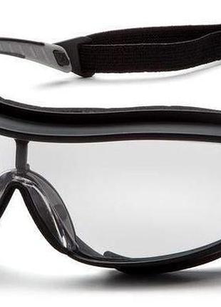 Окуляри захисні з ущільнювачем pyramex xs3 plus (clear) anti-f...