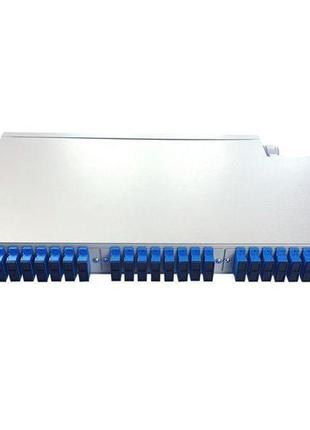 Оптична патч-панель eserver 1u-24 19" sc-48 в зборі (es-1u-24-...