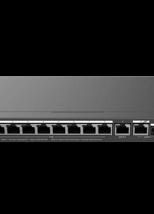 Poe комутатор ruijie rg-es210gs-p 10-портовий гігабітний poe з...