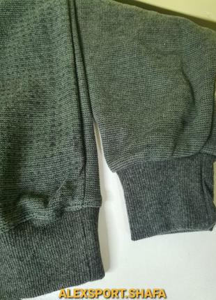 Мужской реглан свитер с воротником на пуговицах стандартные и большие размеры батал турция4 фото